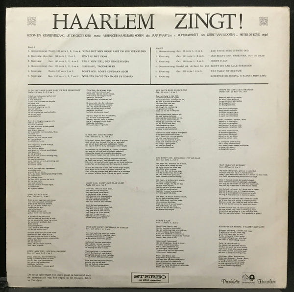 PIETER DE JONG haarlem zingt LP Mint- 110 758 Y Private Press Stereo German Rare - Shuga Records