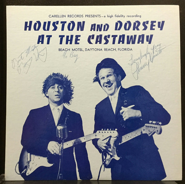 Houston And Dorsey At The Castaway LP VG+ US Comedy Signed By Both 1967 Carellen - Shuga Records