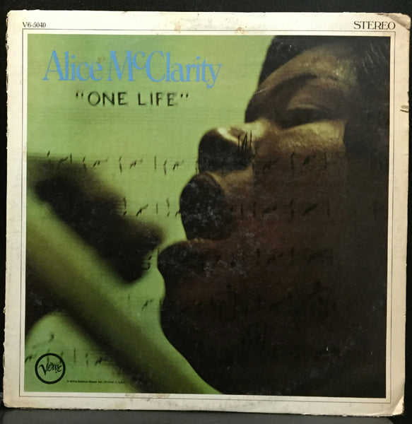 Alice McClarity - One Life LP VG+ V6-5040 Verve 1968 Stereo Original USA - Shuga Records