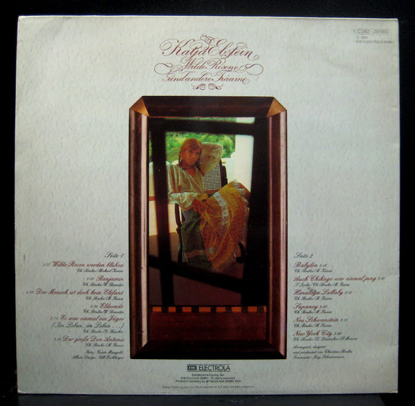 Katja Ebstein Wilde Rosen Und Andere Traume LP VG+ 1C 062-29 560 German 1974 - Shuga Records