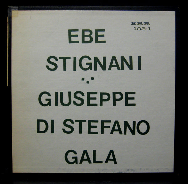 Stignani / di Stefano - Gala Historical Operatic Treasures LP Mint- ERR 103 USA - Shuga Records