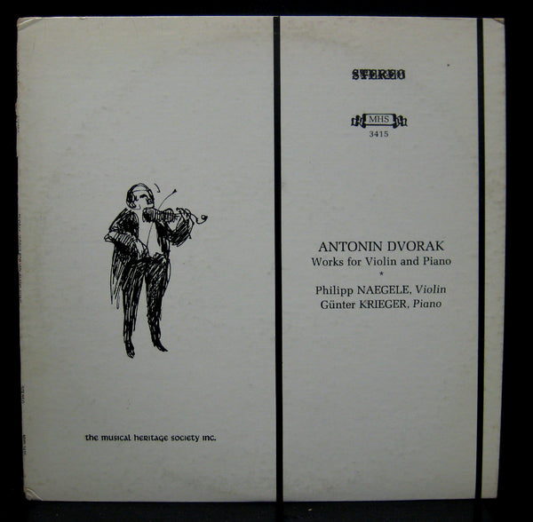 Philipp Naegele Gunter Krieger Dvorak Works For Violin & Piano LP Mint- MHS 3415 - Shuga Records