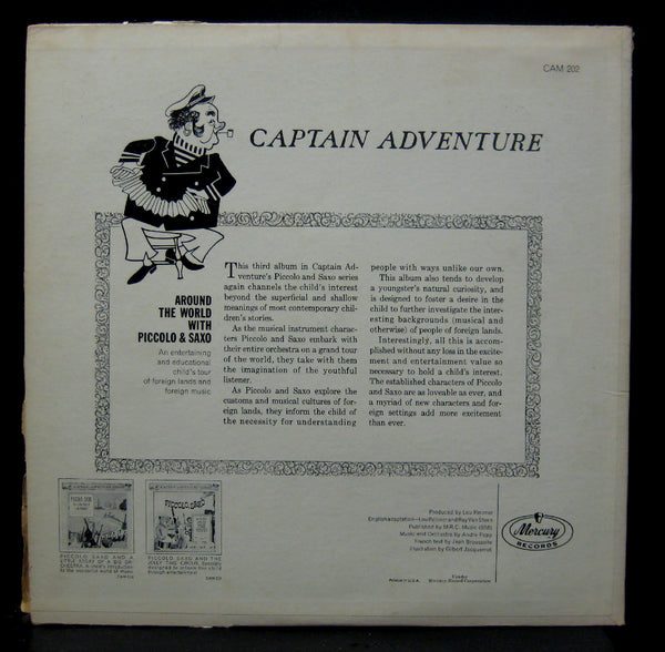 Andre Popp Captain Adventure Series Around The World With Piccolo & Saxo LP VG+ - Shuga Records