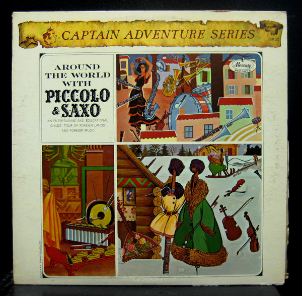 Andre Popp Captain Adventure Series Around The World With Piccolo & Saxo LP VG+ - Shuga Records