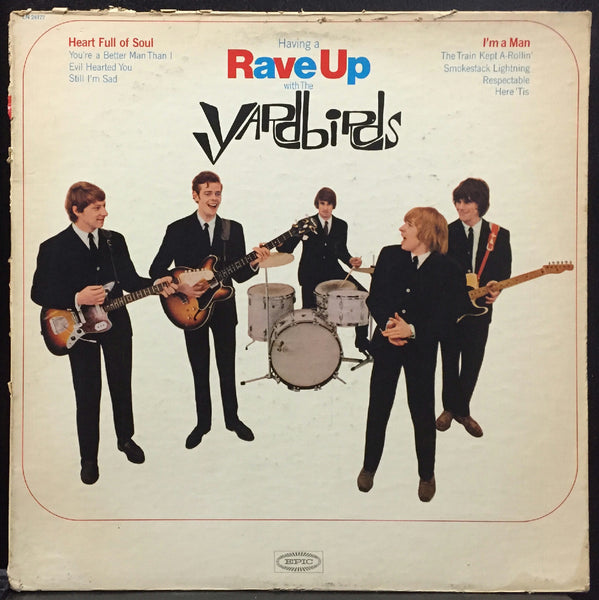 The Yardbirds Having A Rave Up With LP VG+ Mono 1965 Epic LN 24177 USA 1st Press - Shuga Records