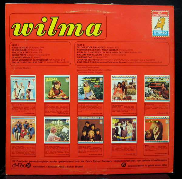 Wilma Landkroon Wilma LP VG+ Elf Provincien 15.02-G Stereo 1971 RARE - Shuga Records