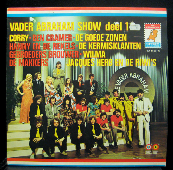 Various Vader Abraham Show Deel 1 LP VG+ ELF 55.20-G Elf Provincin Stereo 1972 - Shuga Records