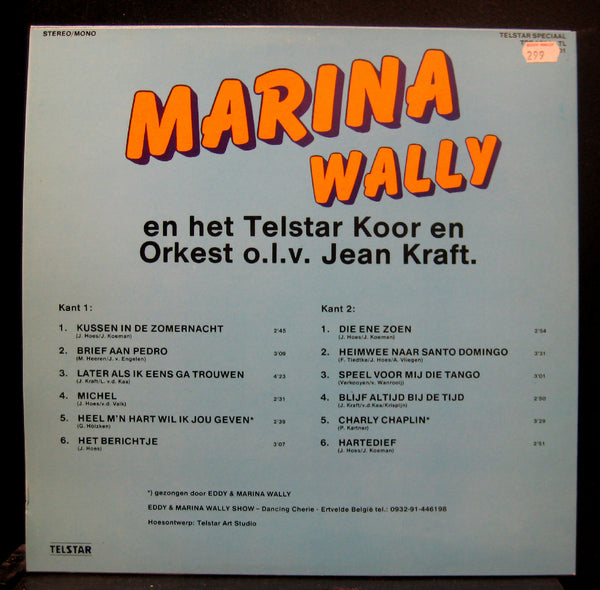 Marina Wally En Het Telstar Koor En Orkest LP Mint- 1982 Telstar TSP 17061 TL - Shuga Records