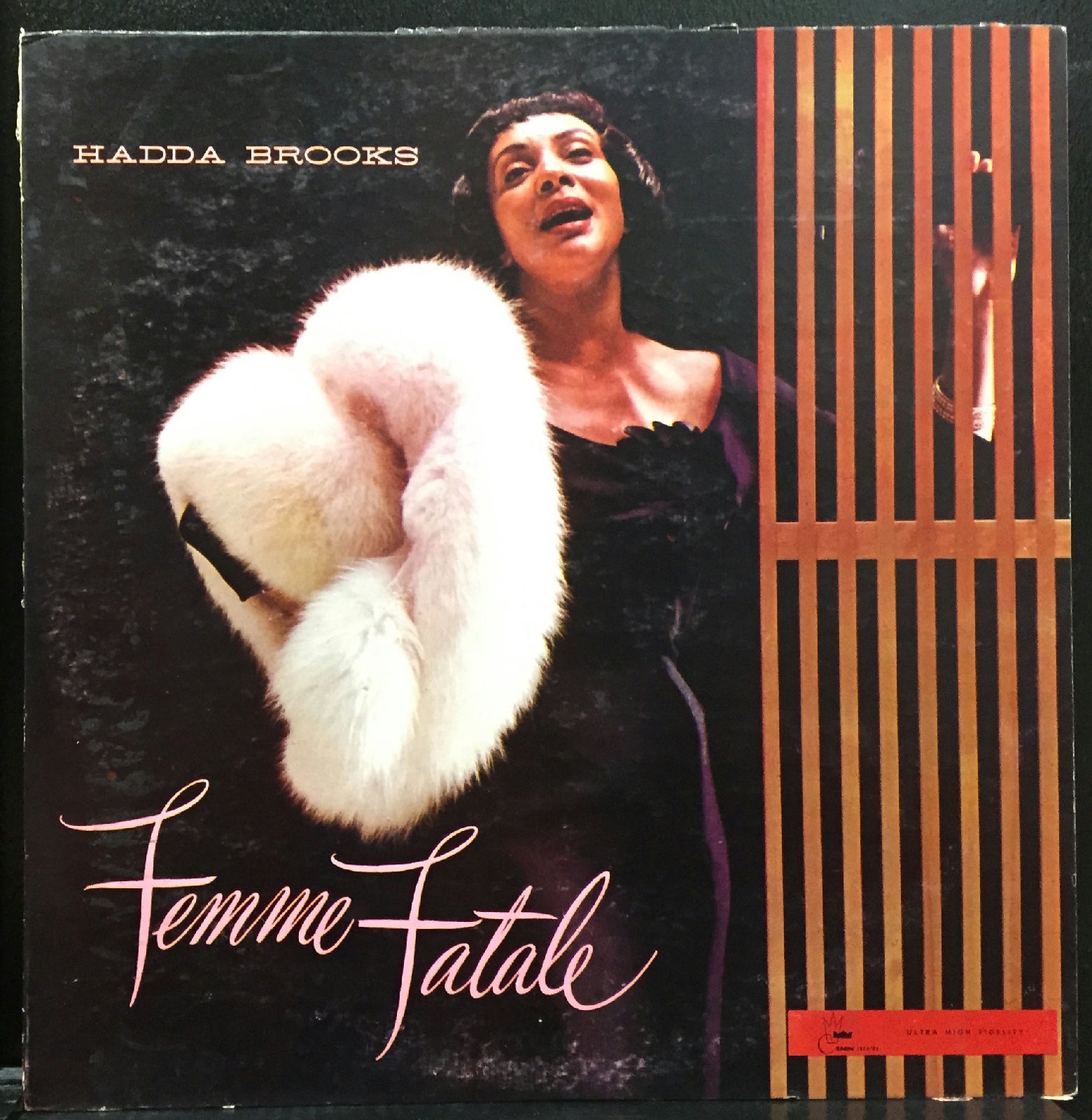 Hadda Brooks Femme Fatale LP VG+ Mono 1957 USA Crown CLP 5010 Jazz Vocal