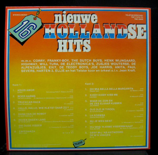 Various 16 Nieuwe Hollandse Hits LP VG+ Telstar TSP 17070 TL Schlager 1982 - Shuga Records