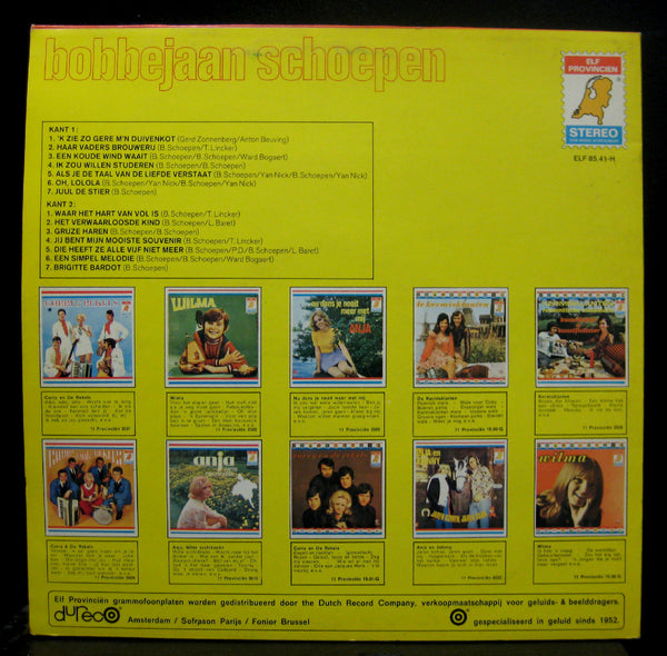 Bobbejaan Schoepen LP VG+ Dureco ELF Provincien 85.41-H Stereo 1971 - Shuga Records
