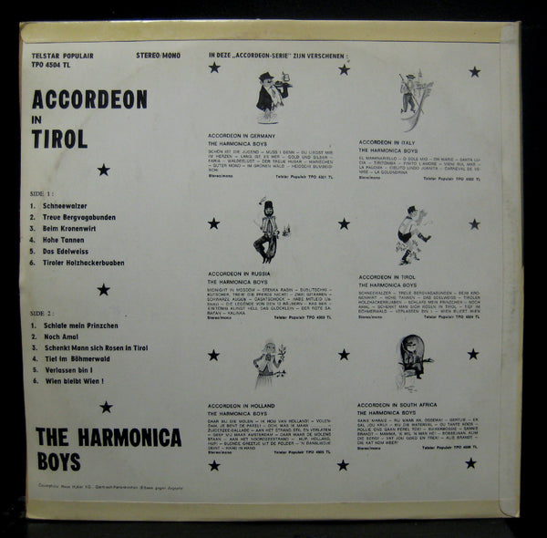 The Harmonica Boys Accordeon In Tirol LP VG+ Telstar TPO 4504 TL Stereo - Shuga Records