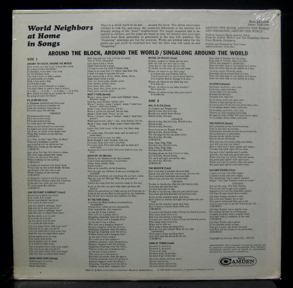 Arthur Malvin Around The Block The World LP Mint- CAL 1064 Mono RCA 1966 - Shuga Records