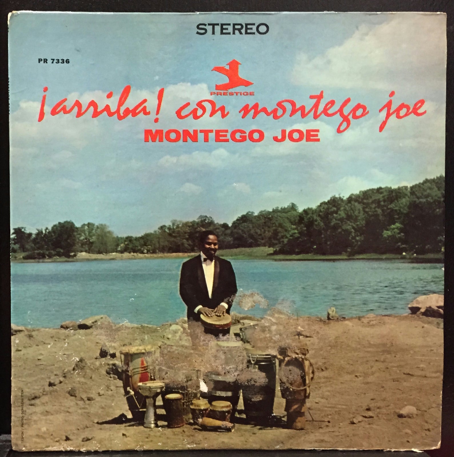 Montego Joe Arriba Con LP VG+ 1964 Stereo USA Prestige PRST 7336 Afro-Cuban Jazz