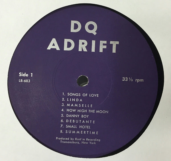 Amherst College D.Q. - Adrift LP Mint- Private Press Jazz 1957 Mono RARE - Shuga Records