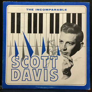 Scott Davis The Incomparable LP VG Private 1960s AZ USA Jazz Piano SIGNED Mono