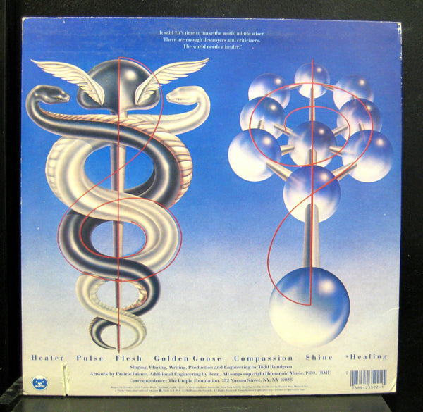 Todd Rundgren Healing LP Mint- BHS 3522 Bearsville 1981 USA Original Record - Shuga Records