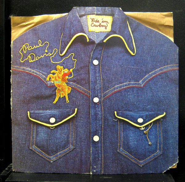 Paul Davis Ride Em Cowboy LP Mint- BLP 401 Bang Stereo 1974 Denim Jacket Cover - Shuga Records
