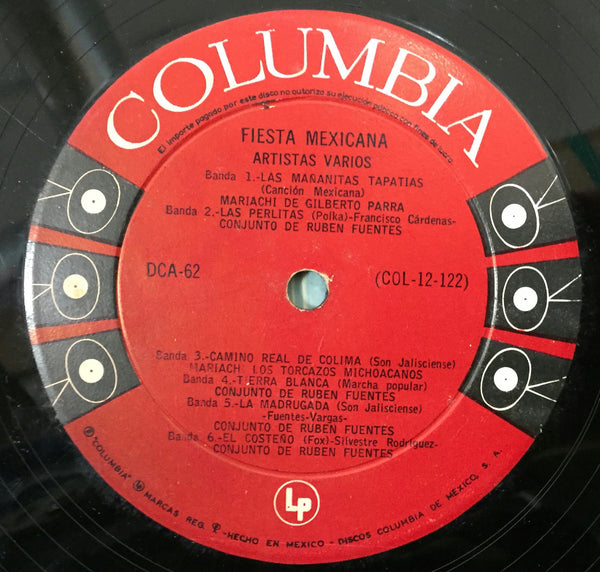 Various - Fiesta Mexicana Con Mariachis - VG LP Record 1950s CBS Columbia Vinyl - Mariachi / Latin - Shuga Records
