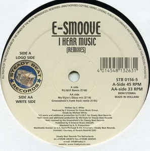 E-Smoove ‎– I Hear Music (Remixes) - M- 12" Single 2001 Steady Beat Records Netherlands - House