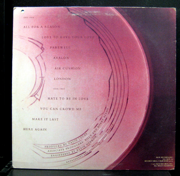 Alessi - All For A Reason - Mint- LP Record 1977 A&M Promo Vinyl - Soft Rock - Shuga Records