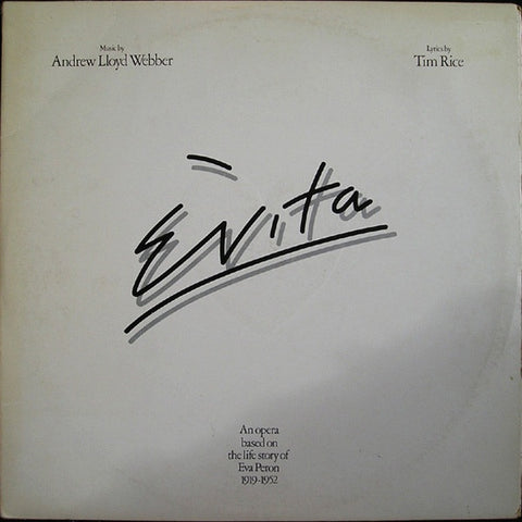 Andrew Lloyd Webber And Tim Rice ‎– Evita - VG+ 2 LP Record 1976 MCA USA Vinyl & Book - Musical