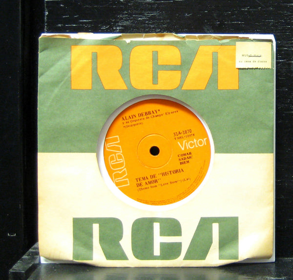 Alain Debray - Tema De "Historia De Amor" VG 7" Vinyl 45 RCA 31A-1870 Argentina - Shuga Records