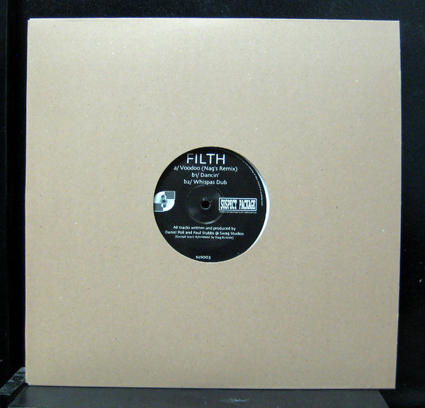 Filth - Voodoo 12" Mint- SUS003 Suspect Package UK 2002 Vinyl Record - Shuga Records