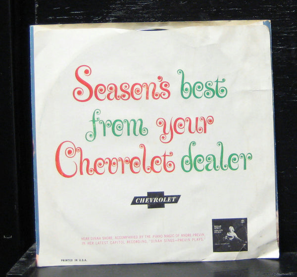 Dinah Shore - Season's Best VG+ 7" Vinyl 33 Record 1960 USA Chevrolet KB-2886 - Shuga Records