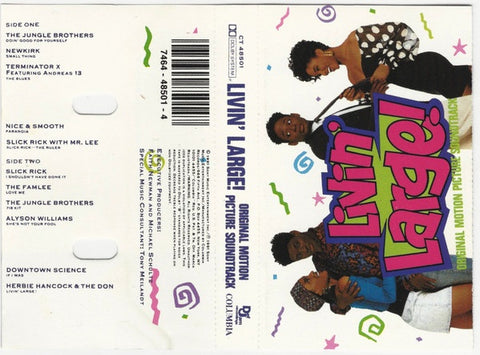 Various ‎– Livin' Large! Original Motion Picture Soundtrack - Used Cassette 1991 Def Jam - Soundtrack