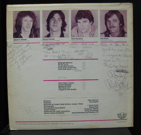 Signed Autographed By Full Band - Satisfaction - Satisfaction - VG+ LP Record 1983 Private Press USA New Orleans Vinyl - Power Pop / Pop Rock / AOR - Shuga Records