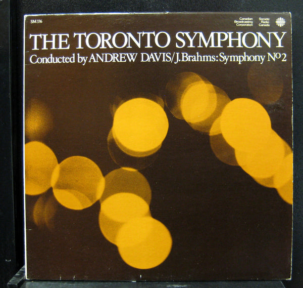 Andrew Davis - Brahms Symphony No. 2 LP VG+ SM 336 Radio Canada 1977 Vinyl - Shuga Records