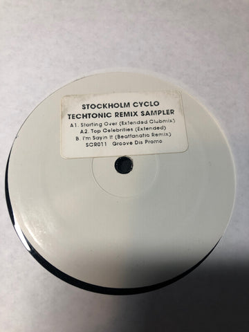 Stockholm Cyclo ‎– Techtonic People Remix Sampler - New 12" Single Record 2006 Soundscape Sweden Import White Label Promo Vinyl - House / Breaks