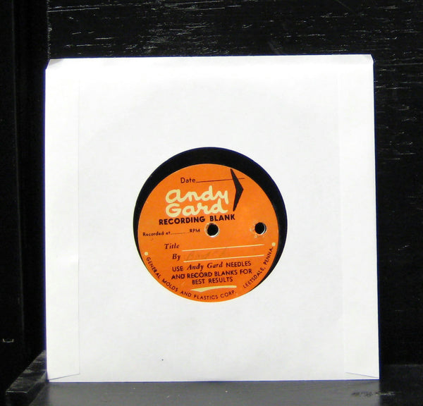 Andy Gard Recording Blank VG 6 1/2" Private Press Female USA General Molds - Shuga Records