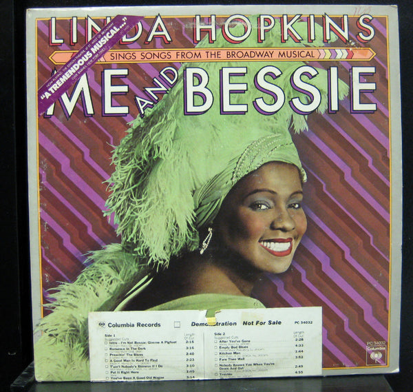 Linda Hopkins - Me And Bessie LP VG+ PC 34032 CBS WLP Promo 1976 Vinyl Record - Shuga Records