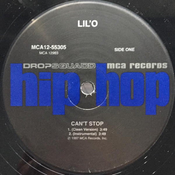 Lil'O - Can't Stop / If You Bust At Me VG+ - 12" Single 1997 MCA USA - Hip Hop