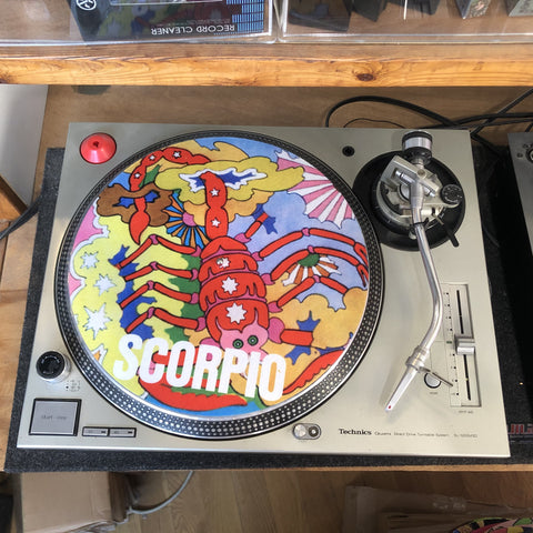 Limited Edition Vinyl Record Slipmat - Psychedelic Zodiac Scorpio - Slip Mat