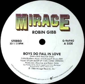 Robin Gibb - Boys Do Fall In Love - M- 12" Single 1984 Mirage Synth-Pop