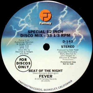 Fever ‎- Beat Of The Night / Pump It Up - VG+ 12" Single Promo 1979 USA - Funk / Soul