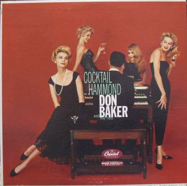 Don Baker And The Trio ‎– Cocktail Hammond - VG+ Lp Record 1958 Capitol USA Vinyl - Jazz / Easy Listening - Shuga Records