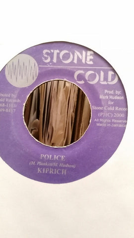 kiprich / Mega Banton ‎– Police / Fat Gal Slim Gal - VG+ 7" Single 45 rpm 2000 Stone Cold Jamaica - Reggae / Dancehall