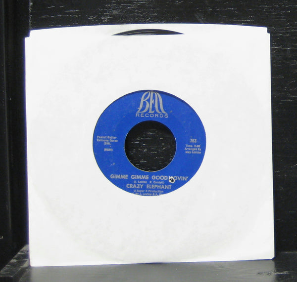 Crazy Elephant - Gimme Gimme Good Lovin' VG 7" Vinyl 45 Record 1969 Bell 763 - Shuga Records