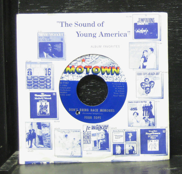 Four Tops - What Is A Man / Don't Bring Back Memories Mint- 7" 45 Motown M-1147 - Shuga Records