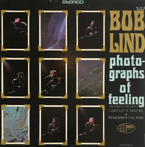 Bob Lind ‎– Photographs Of Feeling - VG+ LP Record 1966 World Pacific USA - Folk