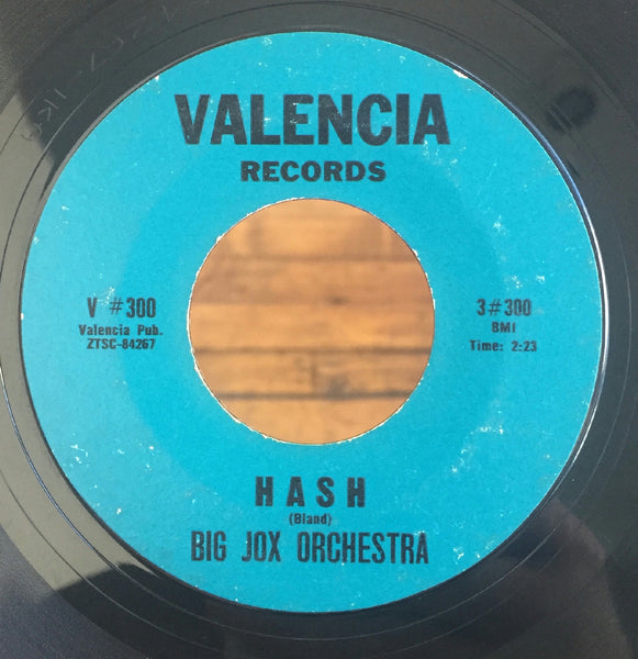 Big Jox Orchestra - Hash / Cut-A-Loose VG 7" USA Jazz Mod Soul Instro RARE 45 - Shuga Records