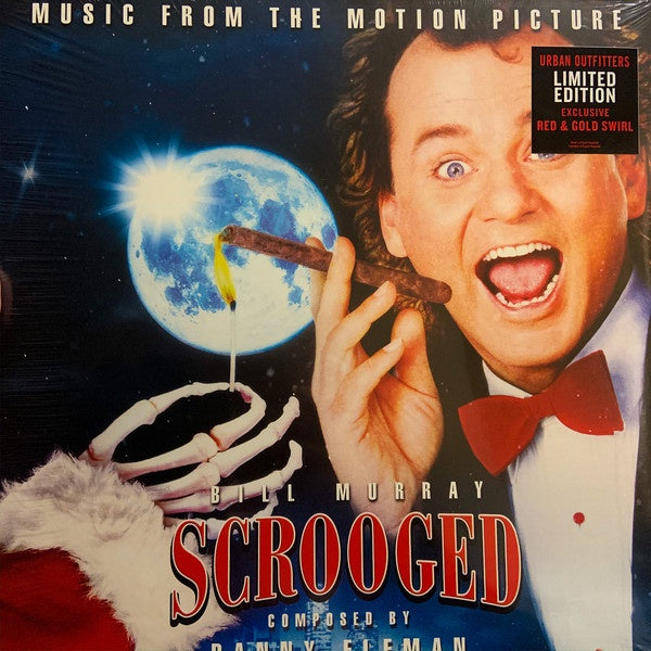 Danny Elfman ‎– Scrooged (1988 Original Motion Picture Score) - New Lp Record 2019 Enjoy The Ride Urban Outfitters Red & Gold Swirl Vinyl - Soundtrack - Shuga Records