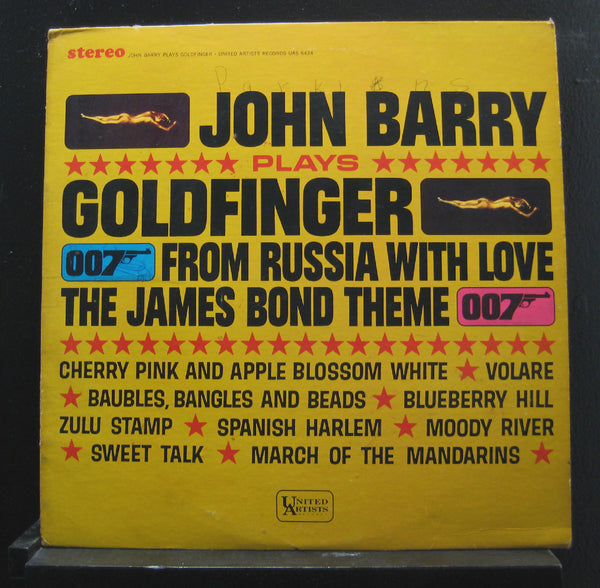 John Barry And His Orchestra - John Barry Plays Goldfinger - VG+ LP Record 1965 United Artists USA Vinyl -Jazz / Soundtrack - Shuga Records