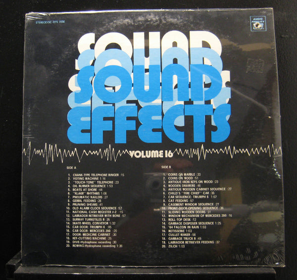 Various - Sound Effects Volume 16 - New LP Record 1974 Audio Fidelity USA Vinyl - Special Effects / Field Recording - Shuga Records