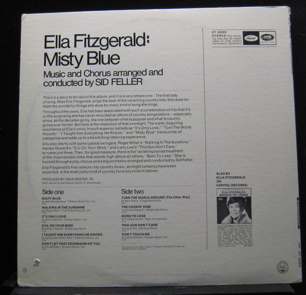 Ella Fitzgerald - Misty Blue LP Mint- ST-2888 1st 1968 Stereo USA Vinyl Record - Shuga Records