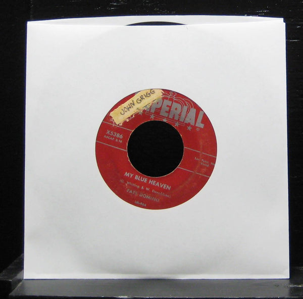 Fats Domino - My Blue Heaven / I'm In Love Again 7" VG+ Vinyl 45 X5386 - Shuga Records